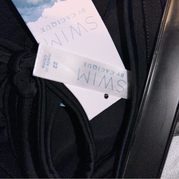 New Cacique lane Bryant black swim shorts plus size 22 swim bottoms - Picture 3 of 3